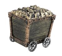 Beaupretty Children's Plastic Treasure Chest Toy Small Mining Cart with Ornaments, Versatile Decoration for Playtime and Engaging Learning Environment, Boosts Hands-on Skills with Innovative
