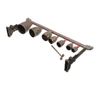 Beaupretty Chinese Antique Zinc Alloy Chime Instrument with Seven Round Bells Vintage Style Percussion Musical Instrument for Home Decoration Gift and Focus Enhancement