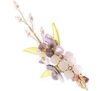 Beaupretty Chinese Classical Hair Clip Elegant Floral Headdress for Cheongsam Travel Styling Accessory for Women Unique Antique Design for Traditional Charm for Weddings and Special Occasions