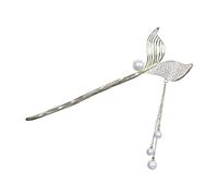 Beaupretty Chinese Hair Stick Hairpin with Pearl Tassel Ethnic Hair Chopstick for Women Secure Bun Holder for Weddings Parties Proms and Daily Wear