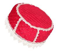 Beaupretty Chinese Red Drum Protectors Cover Dustproof Storage for Big Drums Stick Holders Musical Instrument Accessories
