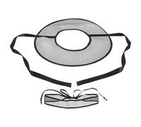 Beaupretty Chinese Traditional Black Veil Hat for Photography, Hollow Mesh Samurai Cosplay Costume Cap, Oriental Performance Headwear for Drama and Festival Use