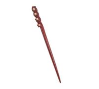 Beaupretty Chinese Vintage Hairpin Double-sided Carved Red Sandalwood Hair Stick for Women Elegant Retro Hair Accessory for and Modern Styles Lightweight and Comfortable for Daily Use