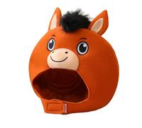 Beaupretty Chinese Year Horse Head Hat Mascot Costume for Adults Versatile Horse Accessories for Performance Party Photo Props and Themed Events