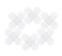 Beaupretty Chocolate Rolling Candy Hollow-Out Compartment 50pcs and Paper Trays with Rose Edge Design, Easy to Carry Prevent for Decoration Wedding Party Dessert Table