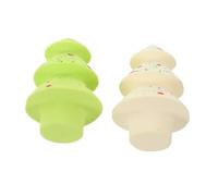 Beaupretty Christmas Tree Shaped Makeup Sponge with Container Case Soft Facial Sponges for Blending Foundation and Powder Wet Dry Use Festive Beauty Tool for Holiday Makeup and Gift