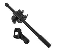 Beaupretty Clamp-on Adjustable Mini Microphone Clip with U Shape Horizontal Arm Connector for Wired Wireless Handheld Mic, Recording Studio Mic Stand Adapter for Podcasting and Live