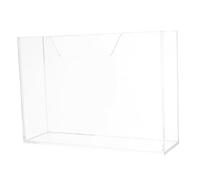 Beaupretty Clear Acrylic Vertical Napkin Holder for Bathroom and Kitchen Scratch-Resistant Guest Towel Tray with Secure Stable Stand Easy Access Paper Napkin Organizer for Restaurant Office