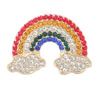 Beaupretty Clothing Alloy Accessory, Wear Design with to Stylish Comfortable for Rainbow Brooch Clothes Badge Women for Daily Fashion and Party Use