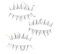Beaupretty Colorful Love False Eyelashes Kit for Cosplay Makeup Parties Performance Fairy Lashes Natural Diy Eyelash Extension