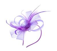 Beaupretty Comfortable Feather Headband Bow Fascinator for Women Daily/wedding/bridal Hair Accessory