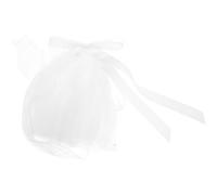 Beaupretty Communion Veil Ivory Flower Girl Headpiece with Two Layers Elegant Lace Tulle Bowknot for First Communion Weddings Baptism and Special Occasions