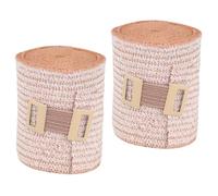 Beaupretty Compression wrap, 2 Rolls, 5cm Wide X 4.5m Long, Breathable Striped, Plain Weave, Uniform Pressure, Sports Protection for Athletic Trainers, Injury Support