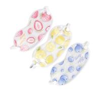 Beaupretty Cooling Eye Mask Gel Pack for Puffiness Relief 3pcs Blueberry Strawberry Lemon Reusable Cold Compress for Sleep and Eye Relaxation