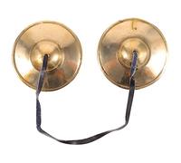 Beaupretty Copper Cymbal Bell for Yoga Meditation Handcrafted Thick Tingsha Chimes with Long Ringing Tones Traditional Percussion Instrument for Beginners and Experienced Practitioners