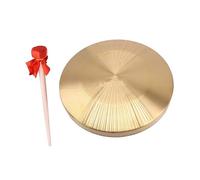 Beaupretty Copper Gong Hand Drum with Ergonomic Handle and Pure Sound Quality, Traditional Chinese Instrument Made of Copper, for Festival Celebrations and Percussion Practice