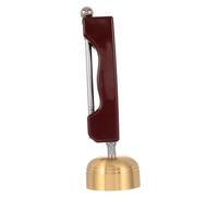 Beaupretty Copper Prayer Bell with Extendable Wooden Handle Lightweight Handheld Ritual Bell for Buddhist Chanting Meditation Temple Use and Spiritual Cleansing Portable Chinese Classical