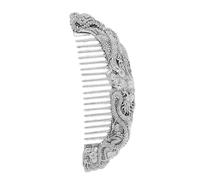 Beaupretty Copper Wide Tooth Comb for Men Women Barber Mustache Styling Tool Vintage Dragon Phoenix Silver Hair Dressing