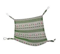 Beaupretty Cotton Hamster Hammock Hanging Bed in Green, Warm and Stable Pet Swing Nest Providing A Safe Hiding Place for Hamsters at Home Or Pet Shop
