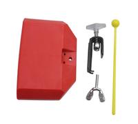 Beaupretty Cowbell Bangzi Percussion Instrument Red Useful for Drumming Accessories and Educational Musical Play for Boys and Girls over Year Old Random Style