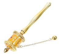 Beaupretty Craft Hand Cranked Prayer Wheel Unique Tibetan Decor for Meditation Pilgrimage Smooth Silent Rotation Religious Prop for Home Office