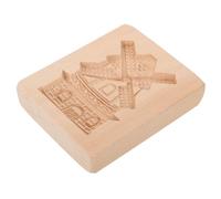 Beaupretty Creative Baking Mold Wooden Cookie Cutter Smooth Surface Easy to Clean Beige Biscuit Mold Baking Tool for DIY Maker