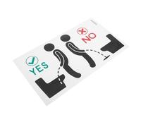 Beaupretty Creative Bathroom Toilet Sticker PVC Decal Urinal Target Pee Reminder for Home Office Public Washroom Wall Decor Enhancing Cleanliness and Fun