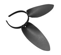 Beaupretty Creative Black Leather Rabbit Ear Headband for Women Stylish Cosplay Hair Hoop Party and Halloween Accessory Material Suitable for Costume and Daily Wear