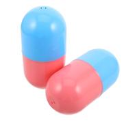 Beaupretty Creative Eggshaped Plastic Keepsake Box for Graduation W nd Birthday Fun, 2pcs Portable Empty Capsules Container for Storing Memories and Gumball Machine Capsules