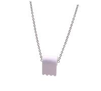 Beaupretty Creative Leather Roll Paper Earring Necklace Pendant Set for Women Ladies Fashion Accessories for Parties and Outdoor Activities Stylish Gift Choice