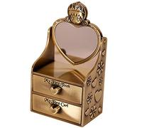 Beaupretty Creative Metal Teeth Keepsake Box for Hair and Tooth Storage Vintage European Style Durable Childhood Memory Case for Gift