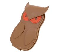 Beaupretty Creative Portable Pu Owl-Shaped Plectrum Case Acoustic Guitar Pick Case Pick Holder with Timeless Finish and Classic Versatile Appearance for Daily Practice and Gigs