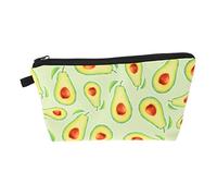 Beaupretty Creative Retro Avocado Pattern Polyester Makeup Bag Multipurpose Cosmetic Storage Pouch Travel Toiletry Organizer for Women