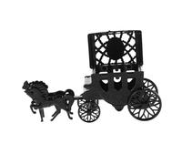 Beaupretty Creative Royal Carriage Candy Box for Weddings Black Elegant Table Centerpiece Treat Container with Capacity for Wedding Favors and Anniversary Keepsakes