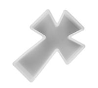 Beaupretty Cross Silicone Mold 3D Versatile Crafting Tool Easy Release White Epoxy Resin Candle Mold for Craft Making and Weddings