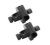 Beaupretty Crossbar Clamp Adjustable Microphone Arm Clips Live Broadcast Equipment 2pcs Lightweight Abs and Iron Mic Accessories Easy to Install Desktop Bracket for Stage Performance