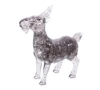 Beaupretty Crystal Goat Puzzle Grey Eco Friendly DIY Animal Ornament Creative Jigsaw Chic Home Decoration Unique Birthday Women and Families