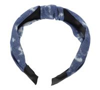Beaupretty Curling Headband Girls Zig Elastic Hair Bands for Women Denim Printed Knot Headwrap