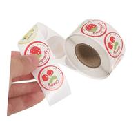Beaupretty Cute Fruit Stickers Roll Self Adhesive Classroom Rewards for Teachers Parents Educational Use Copperplate Paper Aesthetic Stationery Decals