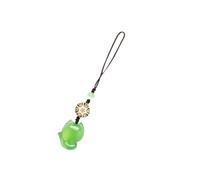 Beaupretty Cute Green Fox Mobile Phone Chain Pendant, Small Bag and Key Decoration, Cartoon Phone Charm for Women’s Purse and Key Holder Accessory