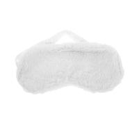 Beaupretty Cute Rabbit Hair Eye Mask Mask for Women Girls Boys White Blindfold for Sleep Travel Party