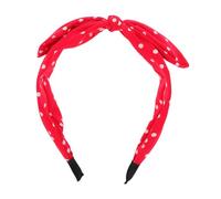Beaupretty Cute Red Bow Headbands for Women and Knotted Rabbit Ears Hair Accessories for Parties Christmas and Year Celebrations Soft and Durable Fabric for Makeup and Daily Wear