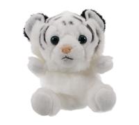 Beaupretty Cute Small Tiger Plush Coin Purse Keychain with Realistic Hand Puppet Design for Fluffy Bag Charm and Functional Animal Doll Accessory