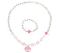 Beaupretty Decorative Pearl Necklace and Bracelet for Women and Back Chain Collarbone Jewelry All Match Simple Shell Pearl Accessory for Parties and Festive Occasions