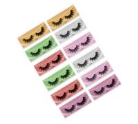 Beaupretty Dense Eyelash Kit Lashes 12 Pairs Individual Eyelashes Natural Supple for Women