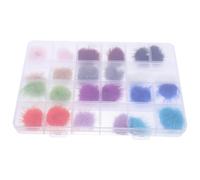 Beaupretty Detachable Fluffy Ball Nail Decoration 1 Box 24pcs Faux Plush Creative Nail Art Decor for Ladies and Girls Unique Magnetic Accessories for DIY Salon Design