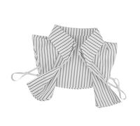 Beaupretty Detachable White Striped Fake Collar for Women Removable Shirt Collar Insert Faux under Sweater Accessory for Office and Daily Wear