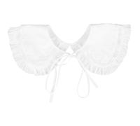 Beaupretty Detachable Women Fake Shirt Collar Lightweight Fabric Collar for Blouse Breathable Shawl Style Classic Color Comfortable and Fashion Accessory for Various Outfits
