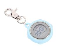 Beaupretty Digital Pocket Watch with Stopwatch, W isplay, Alloy and Silicone Hanging Clip-on Design, for Students and Nurses, British Style Fob Watch
