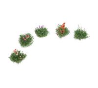 Beaupretty Diorama Foliage Fake Flower Miniature Flower Tufts Model Building Gardening Tuft Simulated Cluster Diy Landscape Decor